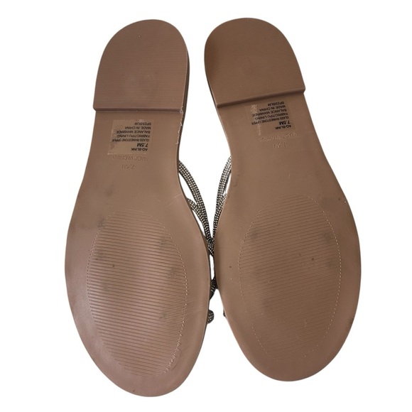 Aqua Silver Women's Sandals SZ 7.5 - Picture 2 of 3